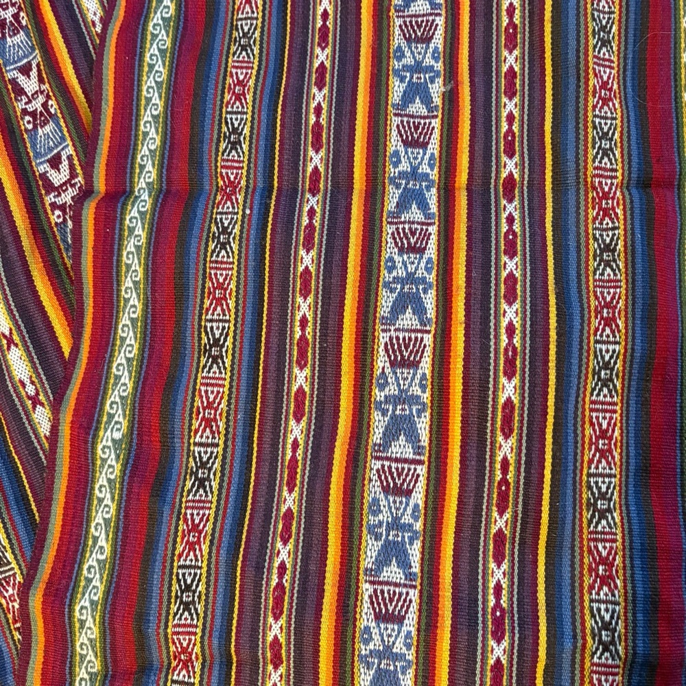 Authentic Peruvian Aguayo Table Runner - Handwoven Andean Folk Ar - Picture 7 of 7
